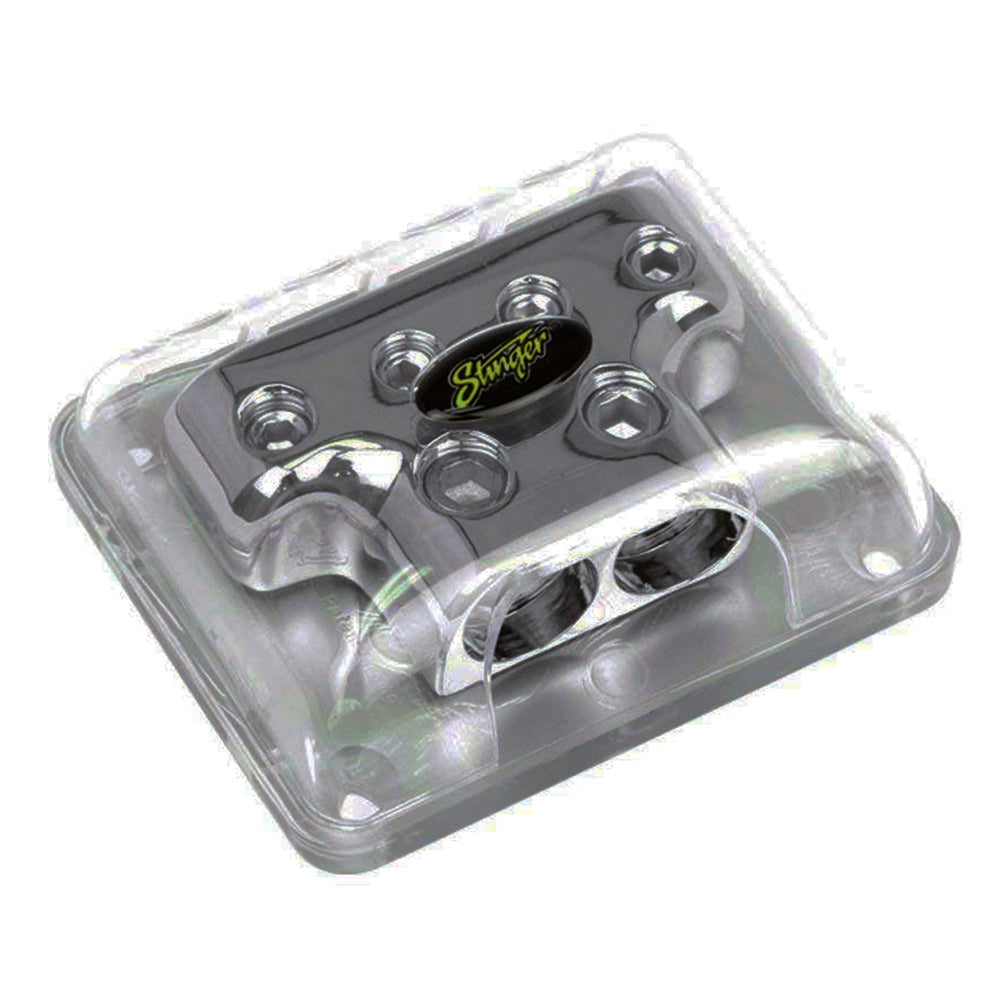 Stinger SPD514 Power Distribution Block with Dual 1/0GA Inputs and Four 4GA Outputs