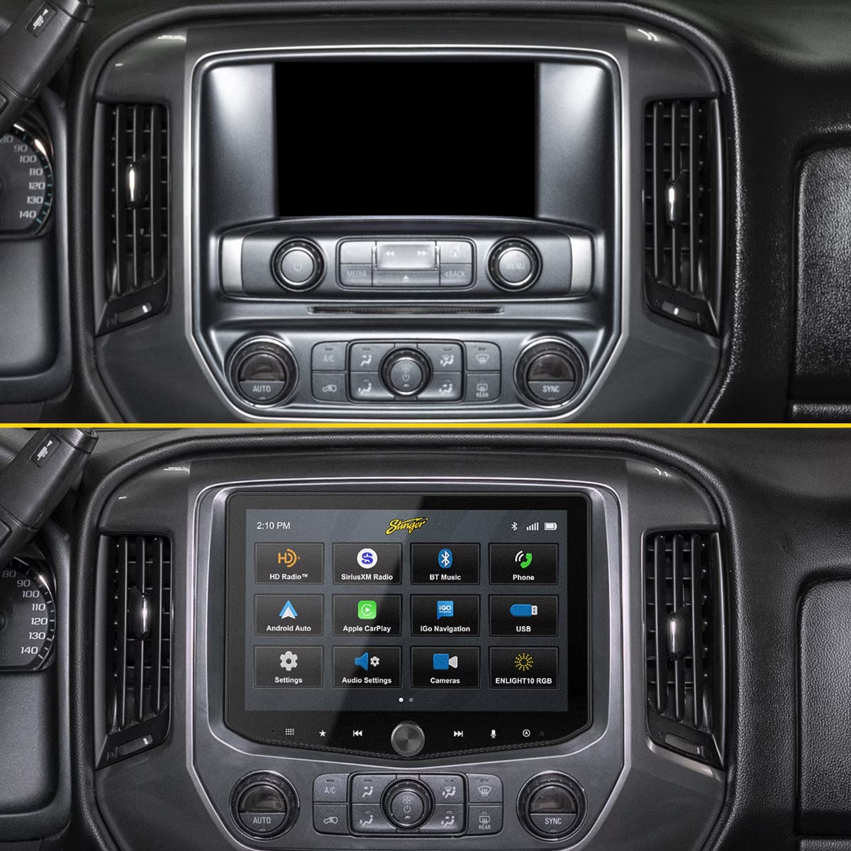 Stinger SR-GM14HX SILVERADO/SIERRA INSTALLATION KIT FOR HORIZON10® MULTIMEDIA HEAD UNIT