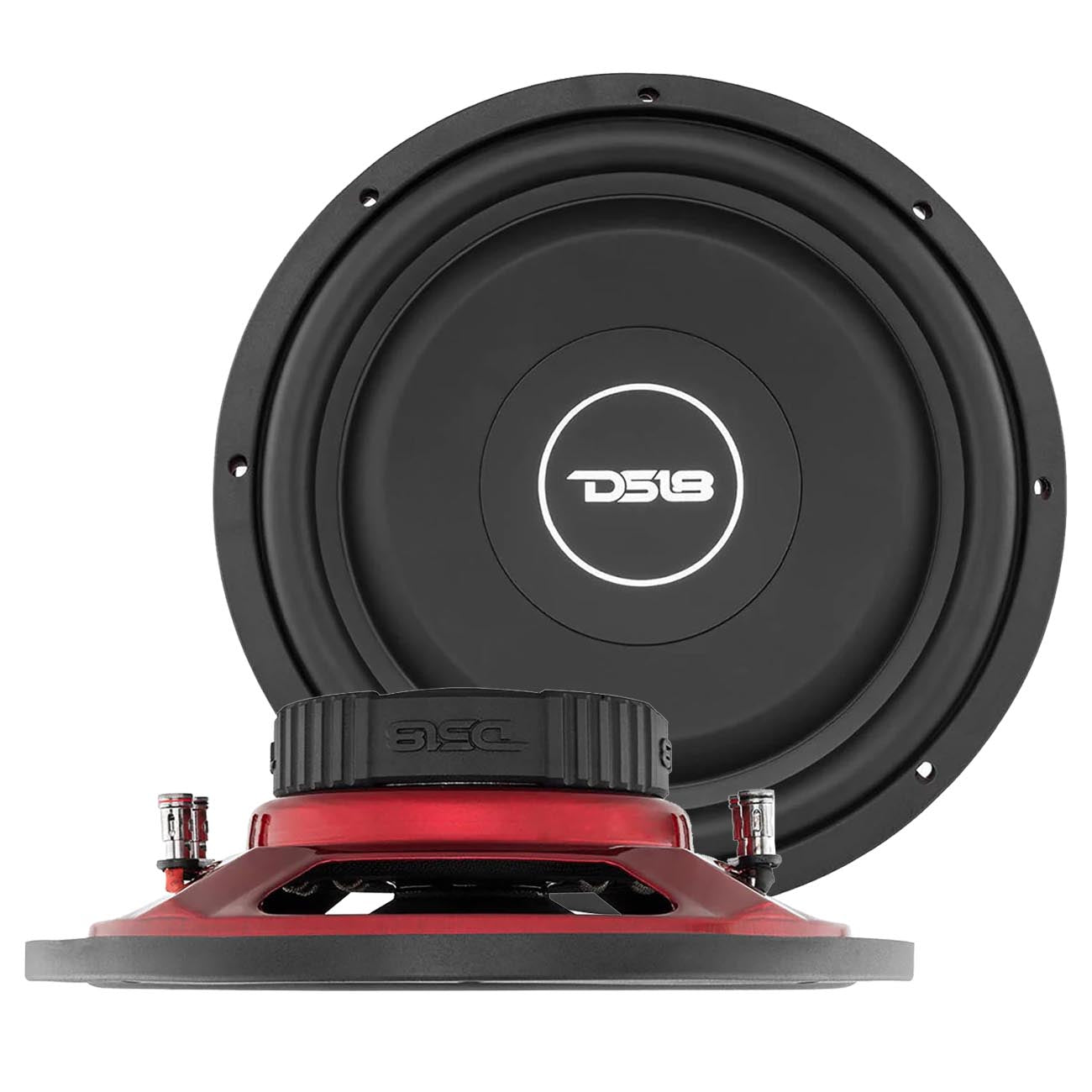 DS18 SRW124D 12-inch Shallow Mount Subwoofer with Dual 4 Ohm Voice Coils
