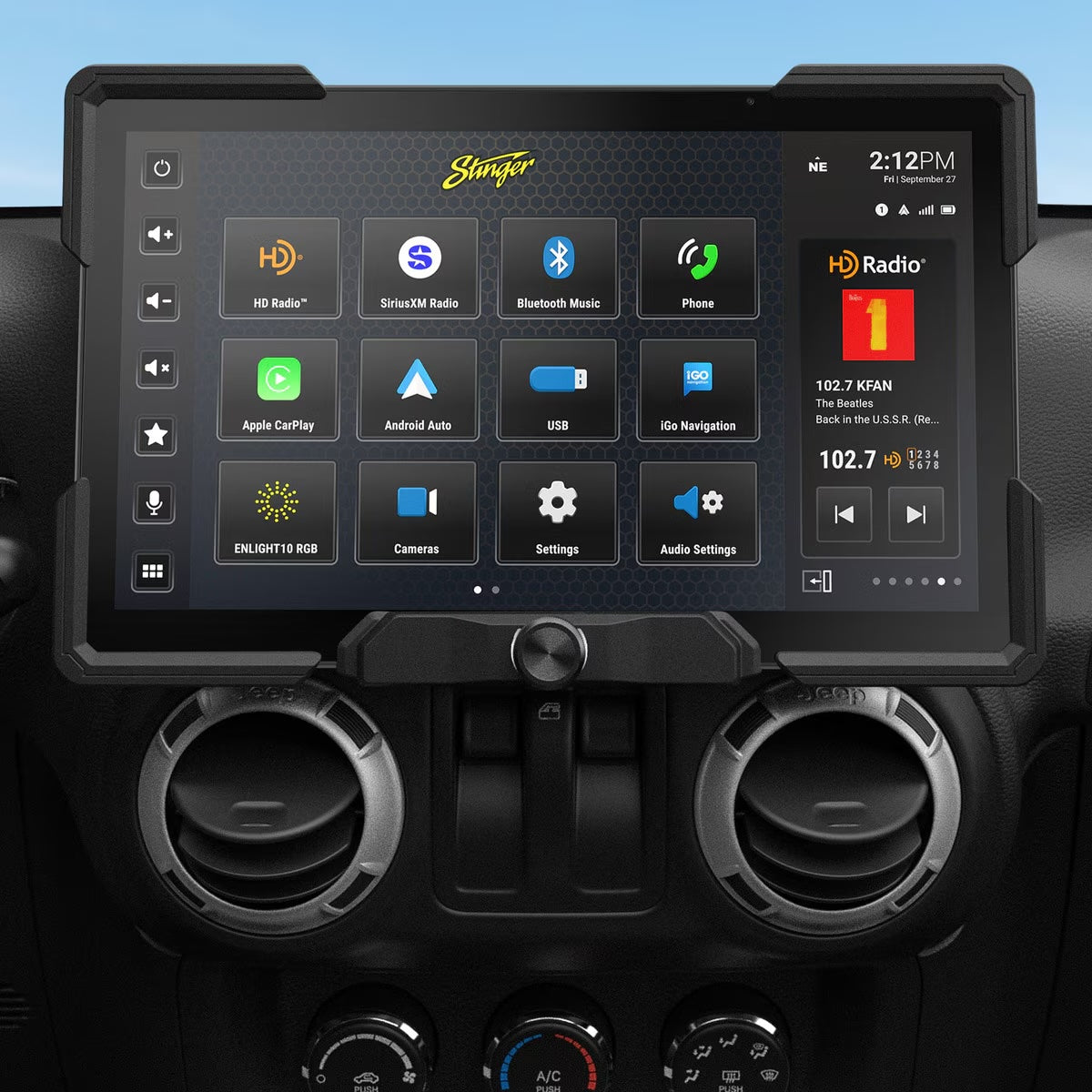 Stinger SRX-JK11128 JEEP WRANGLER JK HORIZON12® MULTIMEDIA INFOTAINMENT DISPLAY WITH INTEGRATION & INSTALLATION KIT