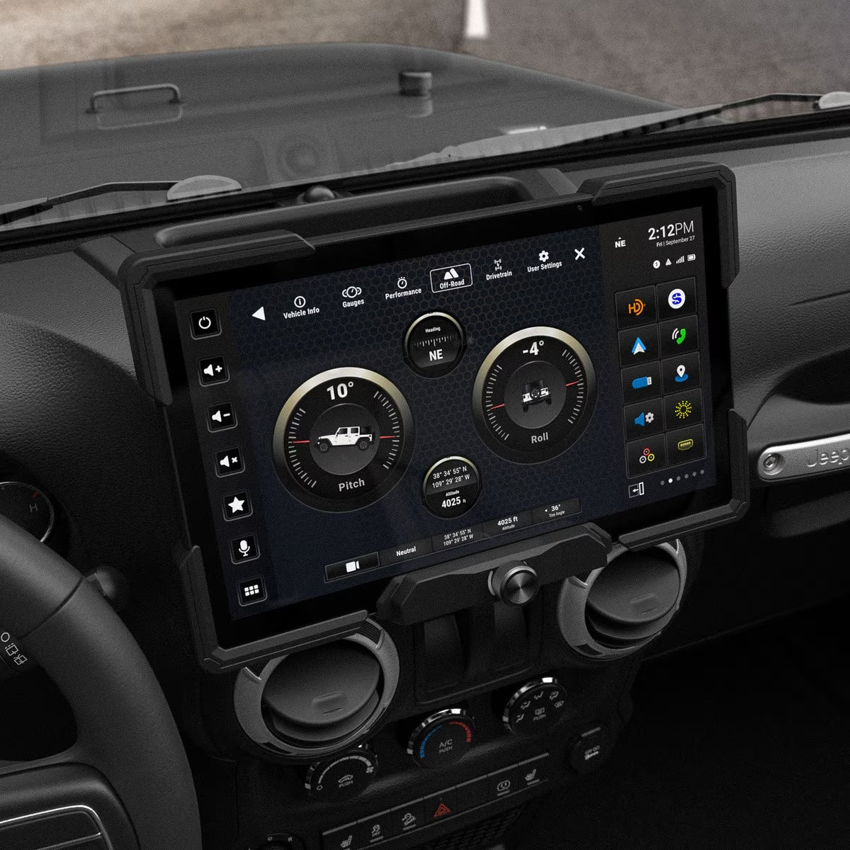 Stinger SRX-JK11128 JEEP WRANGLER JK HORIZON12® MULTIMEDIA INFOTAINMENT DISPLAY WITH INTEGRATION & INSTALLATION KIT