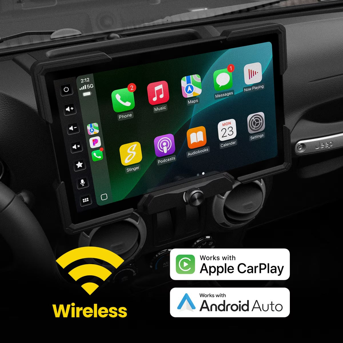 Stinger SRX-JK11128 JEEP WRANGLER JK HORIZON12® MULTIMEDIA INFOTAINMENT DISPLAY WITH INTEGRATION & INSTALLATION KIT