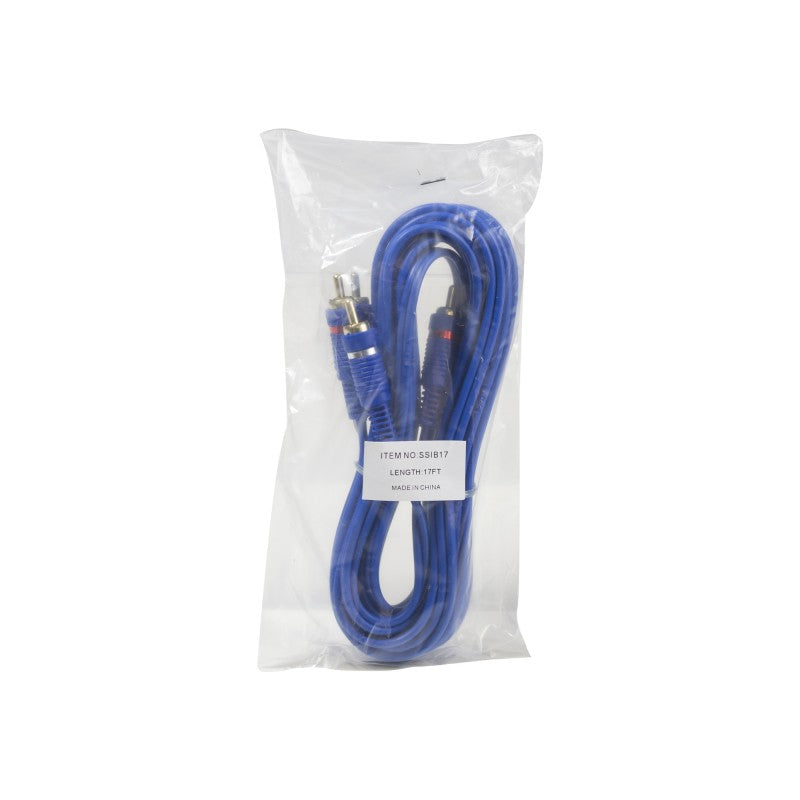 Stinger 17ft RCA Blue Stinger Select Car Audio Interconnect Cable