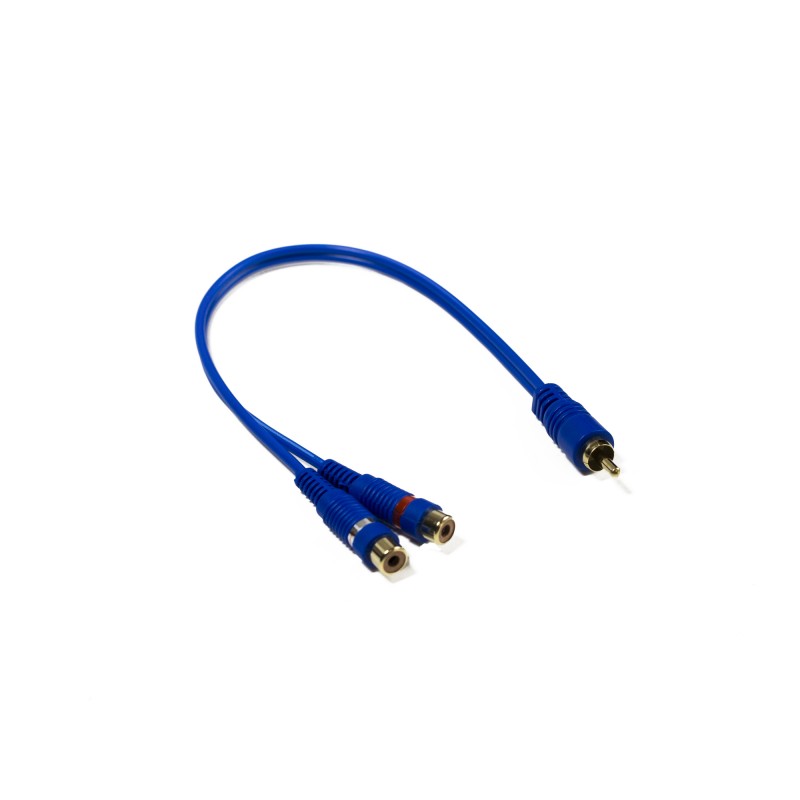 Stinger RCA Y 2F-1M Blue Interconnect Cable (6 Inches) - Model SSIBY2F