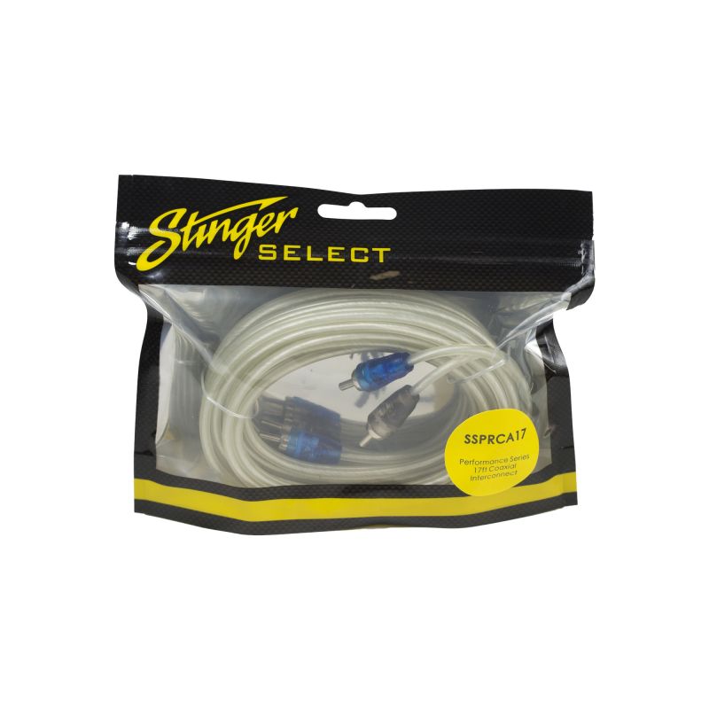 Stinger 17' Performance Series Coaxial RCA - Premium Audio Signal Cable