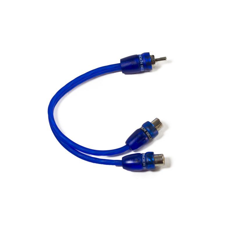 Stinger 2F-1M Blue Comp Series 7 Connect Car Audio RCA Cable, 6 Inches