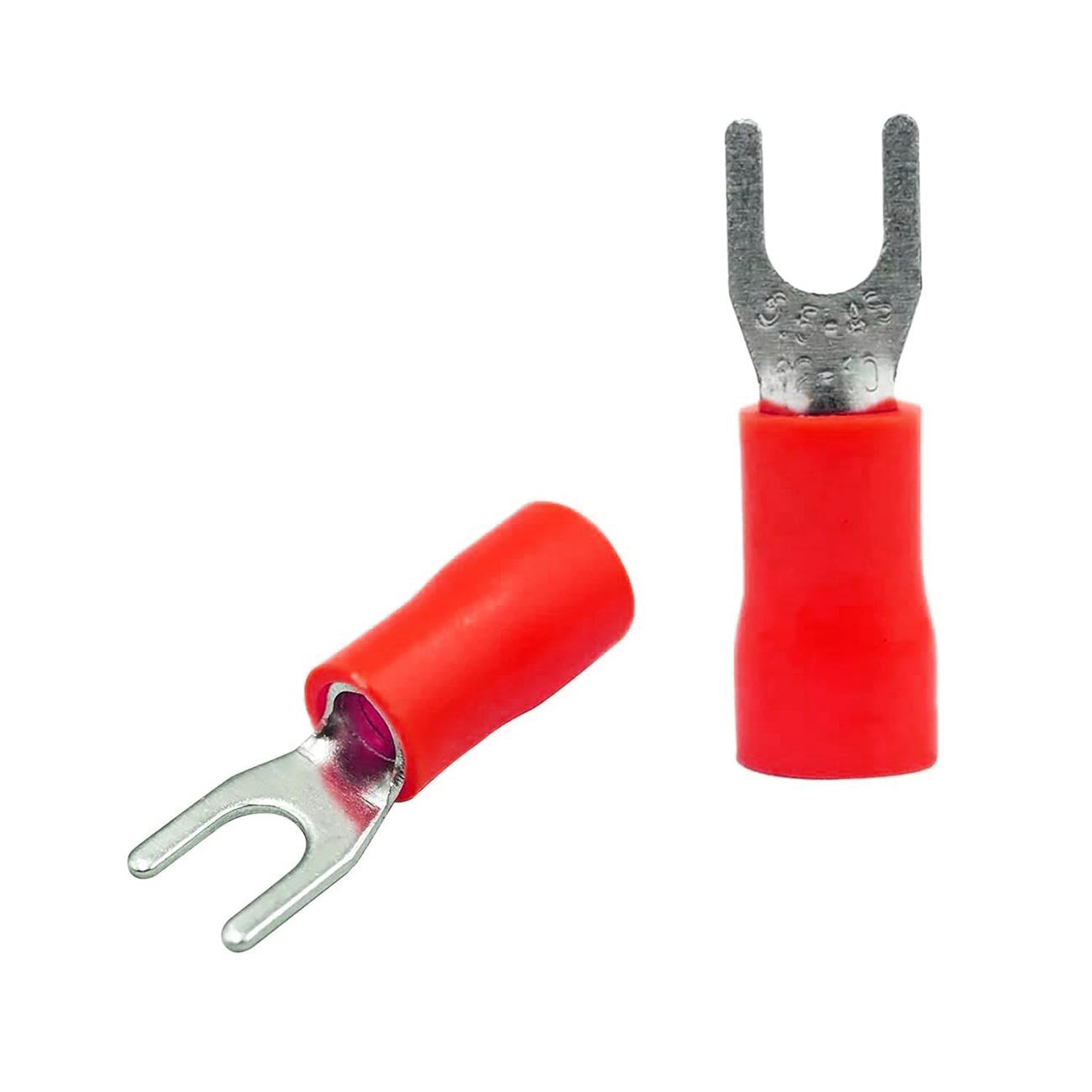 XScorpion #10 Spade Terminals - 18/22 Gauge Red Pack of 100