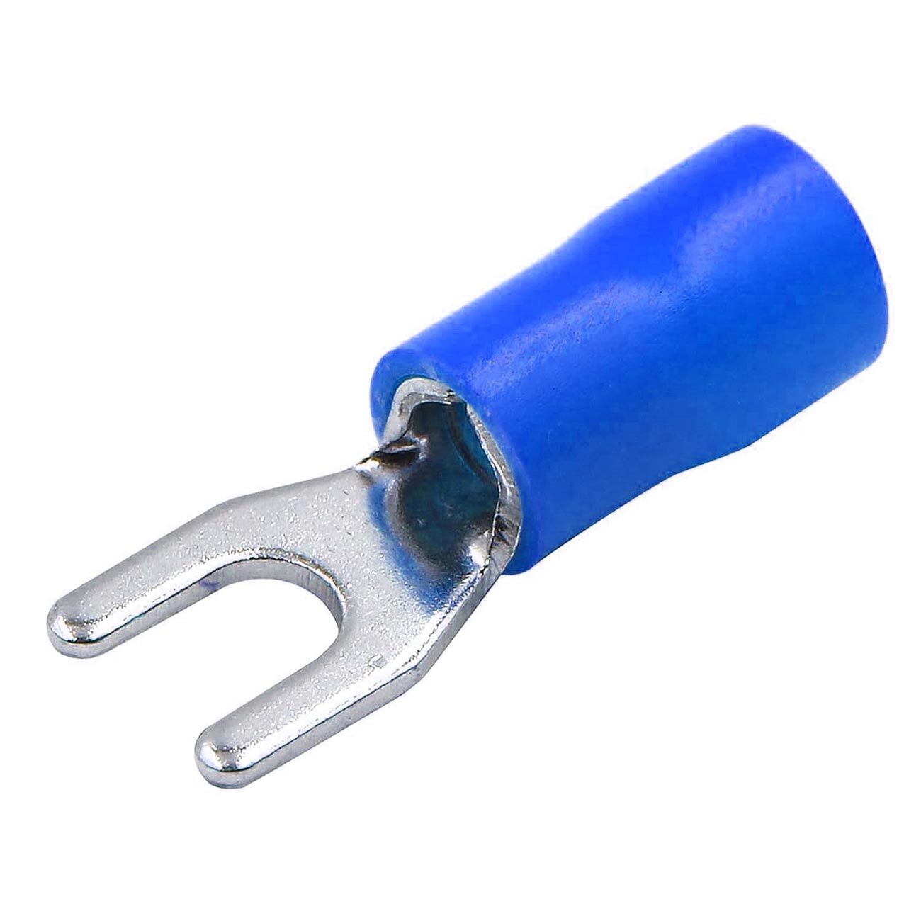 Xscorpion #8 Spade Terminals - 14/16 Gauge, Blue, Pack of 100