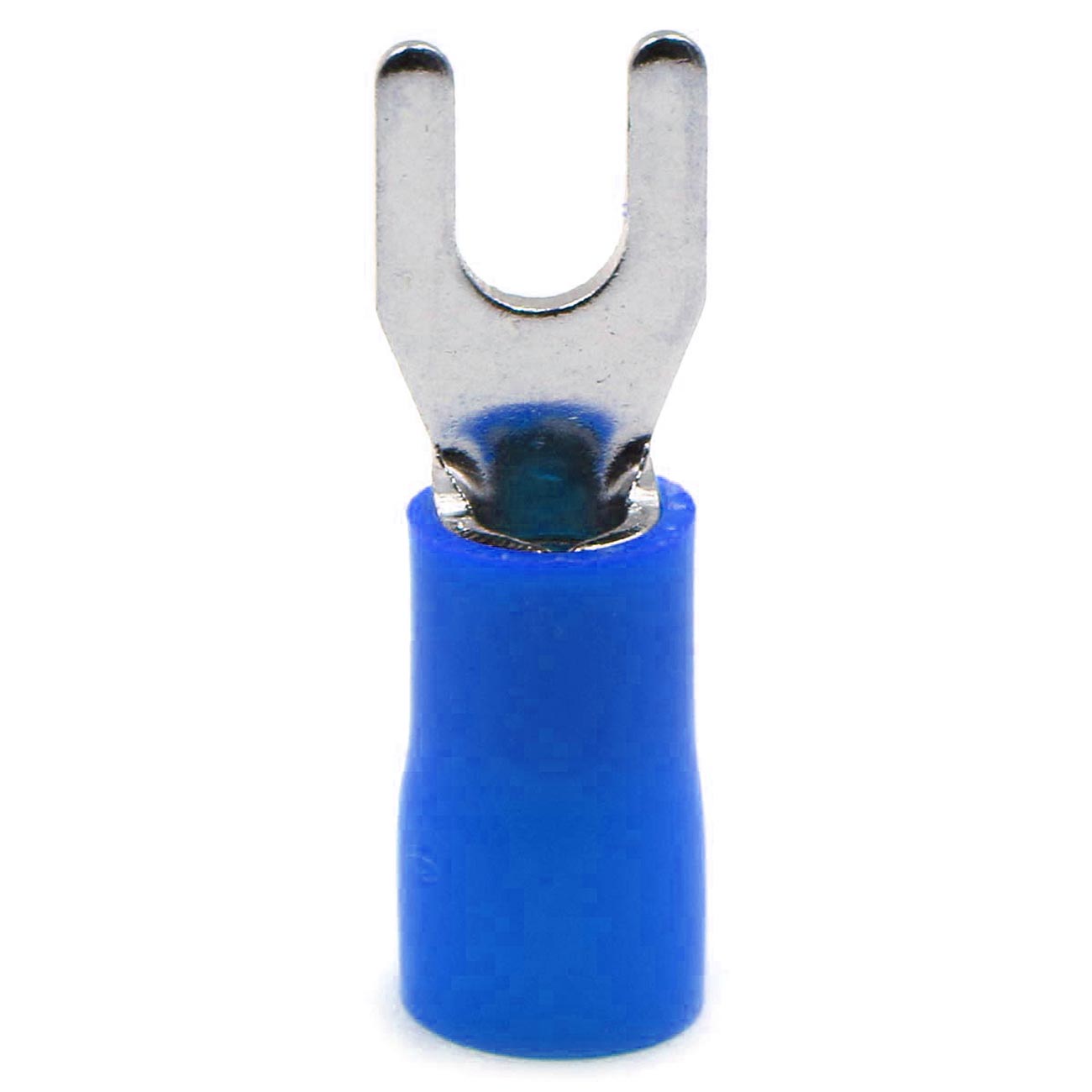Xscorpion #8 Spade Terminals - 14/16 Gauge, Blue, Pack of 100