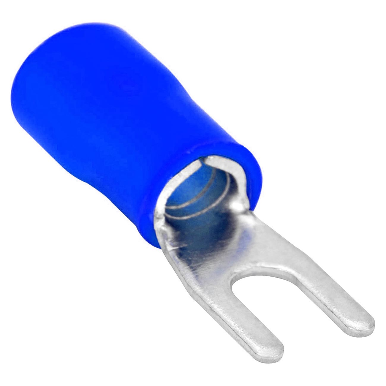 Xscorpion #8 Spade Terminals - 14/16 Gauge, Blue, Pack of 100