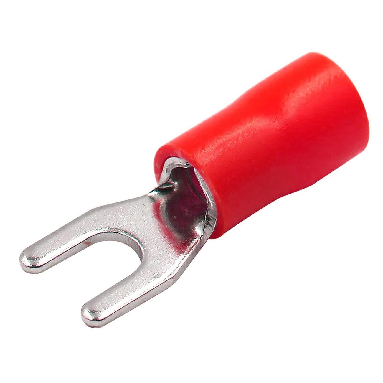 Xscorpion #8 Spade Terminals - Red, 18/22 Gauge, Pack of 100