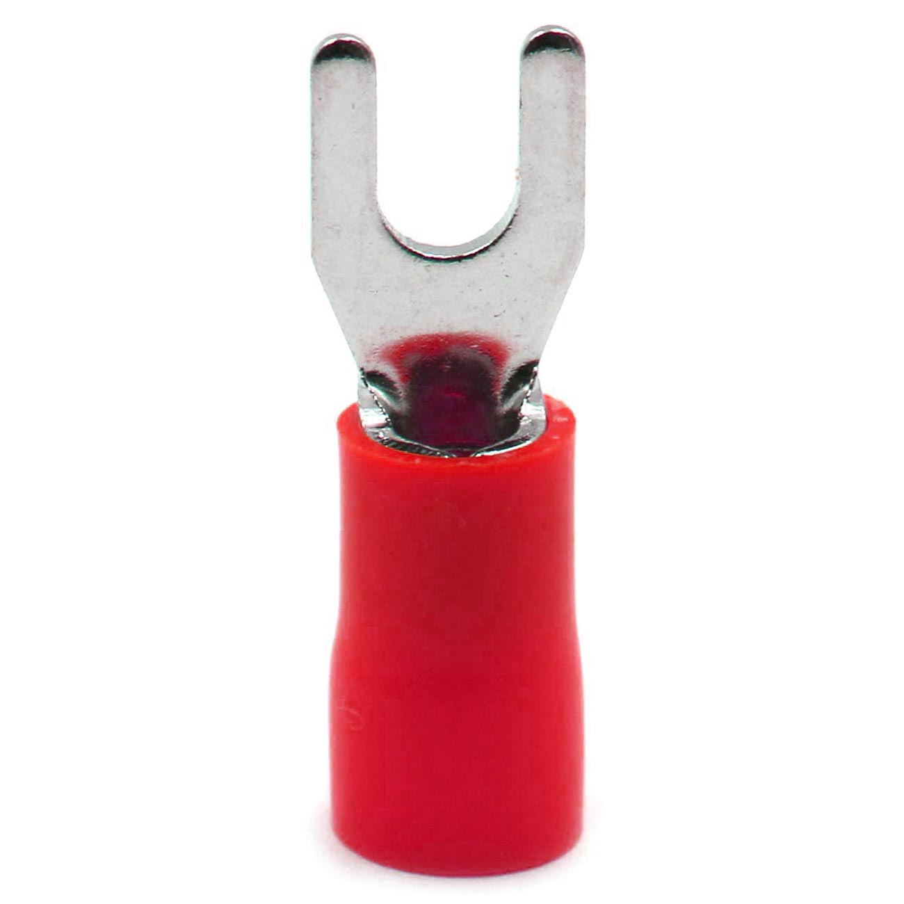 Xscorpion #8 Spade Terminals - Red, 18/22 Gauge, Pack of 100