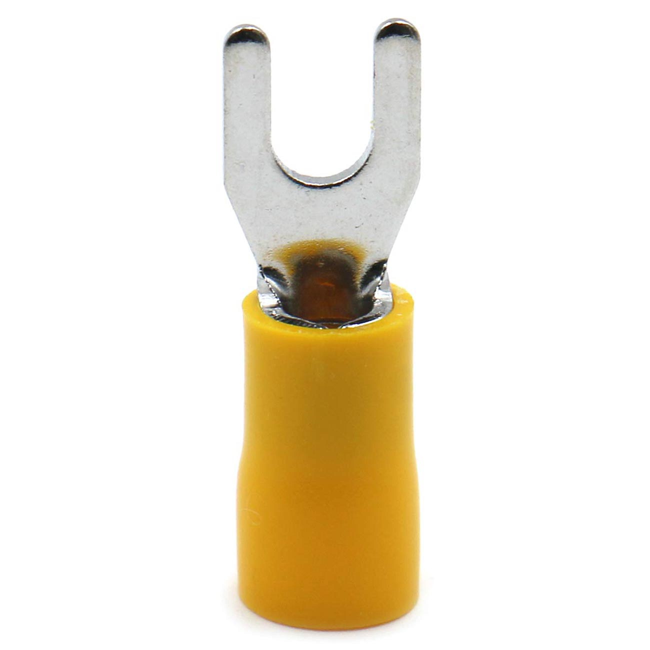 Xscorpion #8 Spade Terminals - 10/12 Gauge, Yellow, Pack of 100