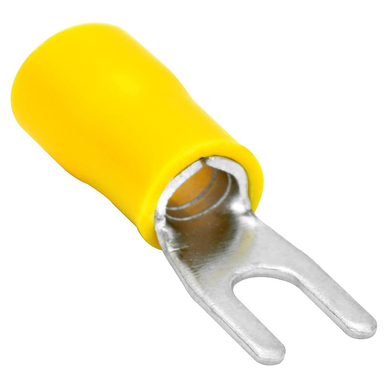 Xscorpion #8 Spade Terminals - 10/12 Gauge, Yellow, Pack of 100