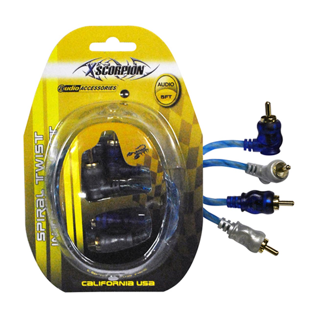 Xscorpion Expert Link Series 3-Foot Right Angle Triple Shielded RCA Cable
