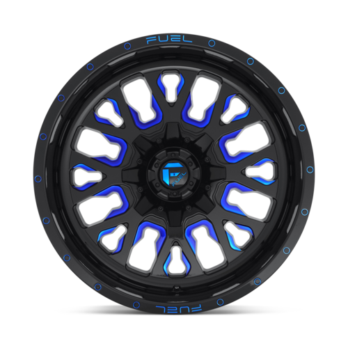 Fuel 1PC D645 Stroke 18x9 Wheel, 5x4.5/5x5 Bolt Pattern, -12 Offset, Gloss Black with Blue Tint