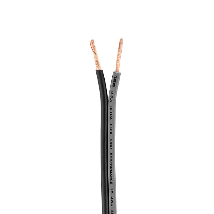 DS18 Ultra Flex CCA Speaker Wire 12 Gauge 500 Foot Silver/Black – Reliable Audio Wiring Solution