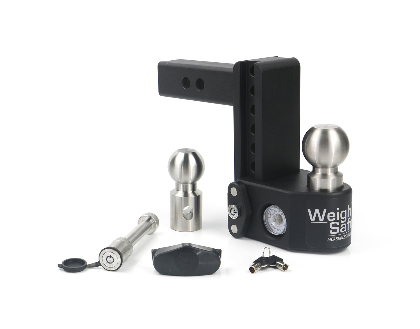 Weigh Safe - SWS6-2-KA - Trailer Hitch - Steel  6" Drop Hitch with 2" Shank Keyed Alike WS05 Included - P/N: SWS6-2-KA