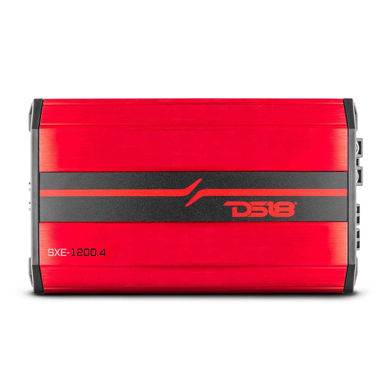 DS18 SXE12004RD 4-Channel Car Amplifier - 400W RMS / 1200W Max, Red Finish