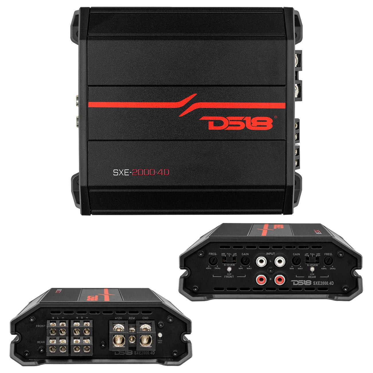 DS18 SXE20004DBK 4-Channel 2000W Class D Amplifier