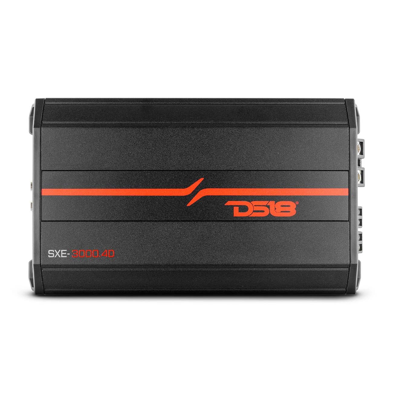 DS18 SXE30004DBK 4-Channel Car Amplifier - 1280W RMS / 3000W Max, Black