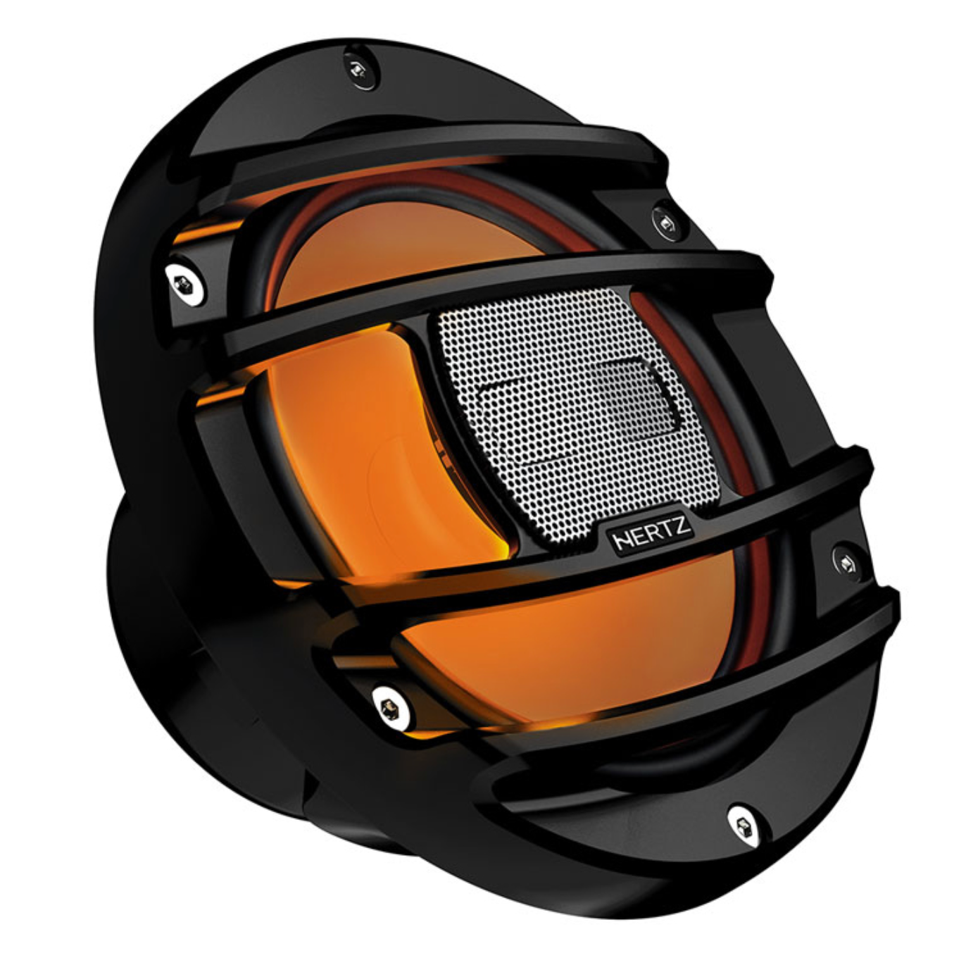 Hertz HMX 8 S-LD HMX Series 8" 200W Peak Power Handling 4 Ohms Powersport Coaxial Speakers with RGB LED Lighting - Black (SDEOL)