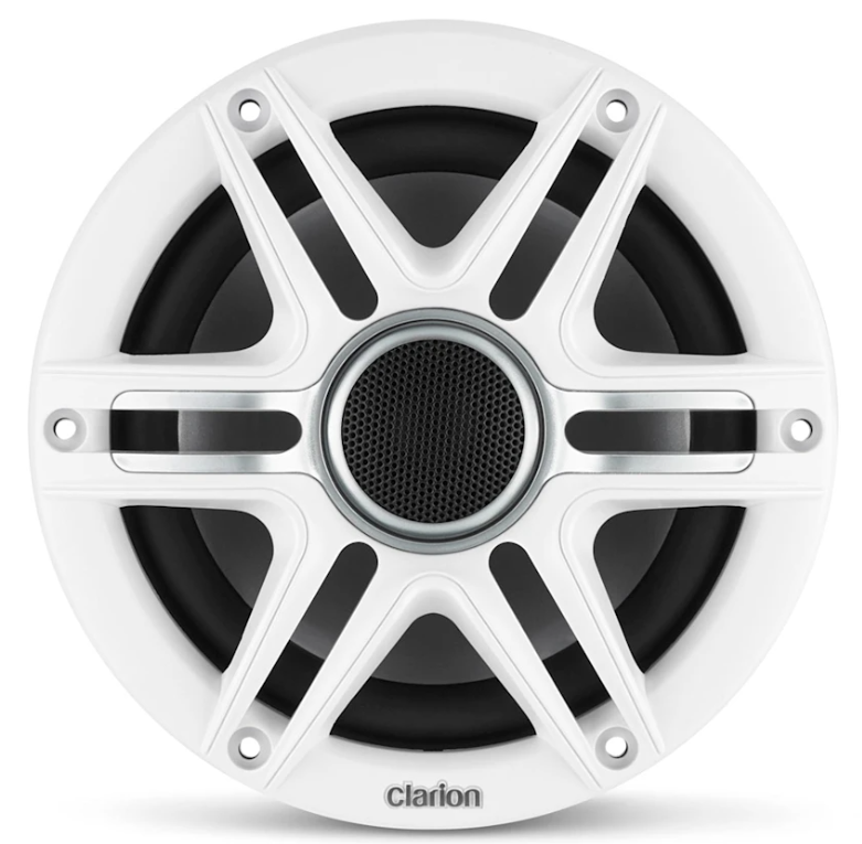 Clarion #010-03047-00 Pair of 6.5-inch Marine Coaxial Speaker with 1-inch (25 mm) Silk Dome Tweeters