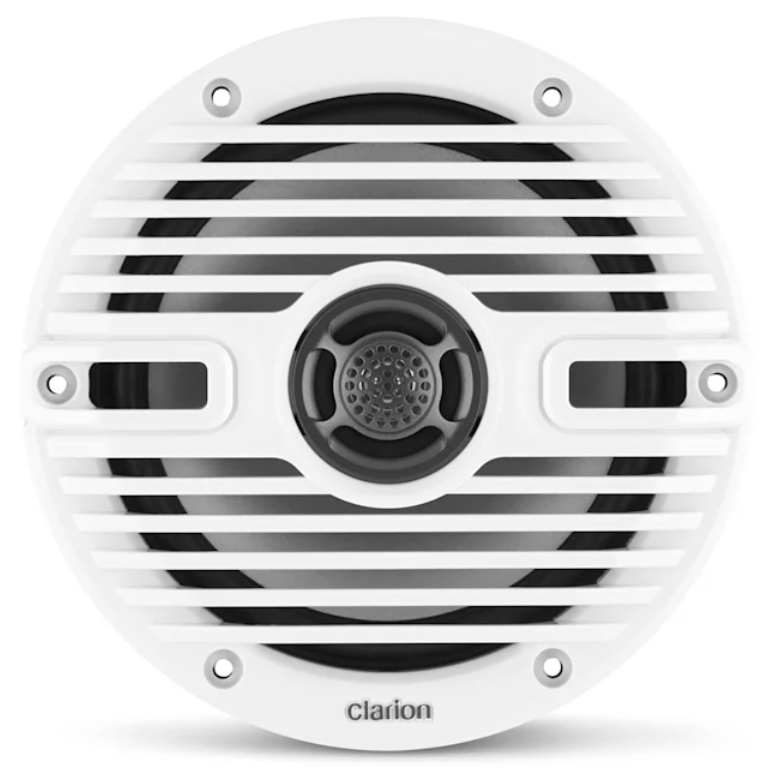 Clarion #010-03193-00 Pair 6.5-inch Marine Coaxial Speakers with 0.5-inch ( 13 mm ) Silk Dome Tweeters.