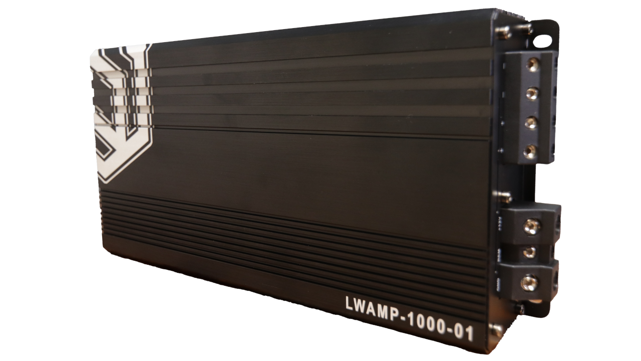 Linkswell 1,000 Watt D-Class Mono Block Amplifier, 10.25" X 5.5" X 2"  SKU LWAMP-1000-01 - View 1