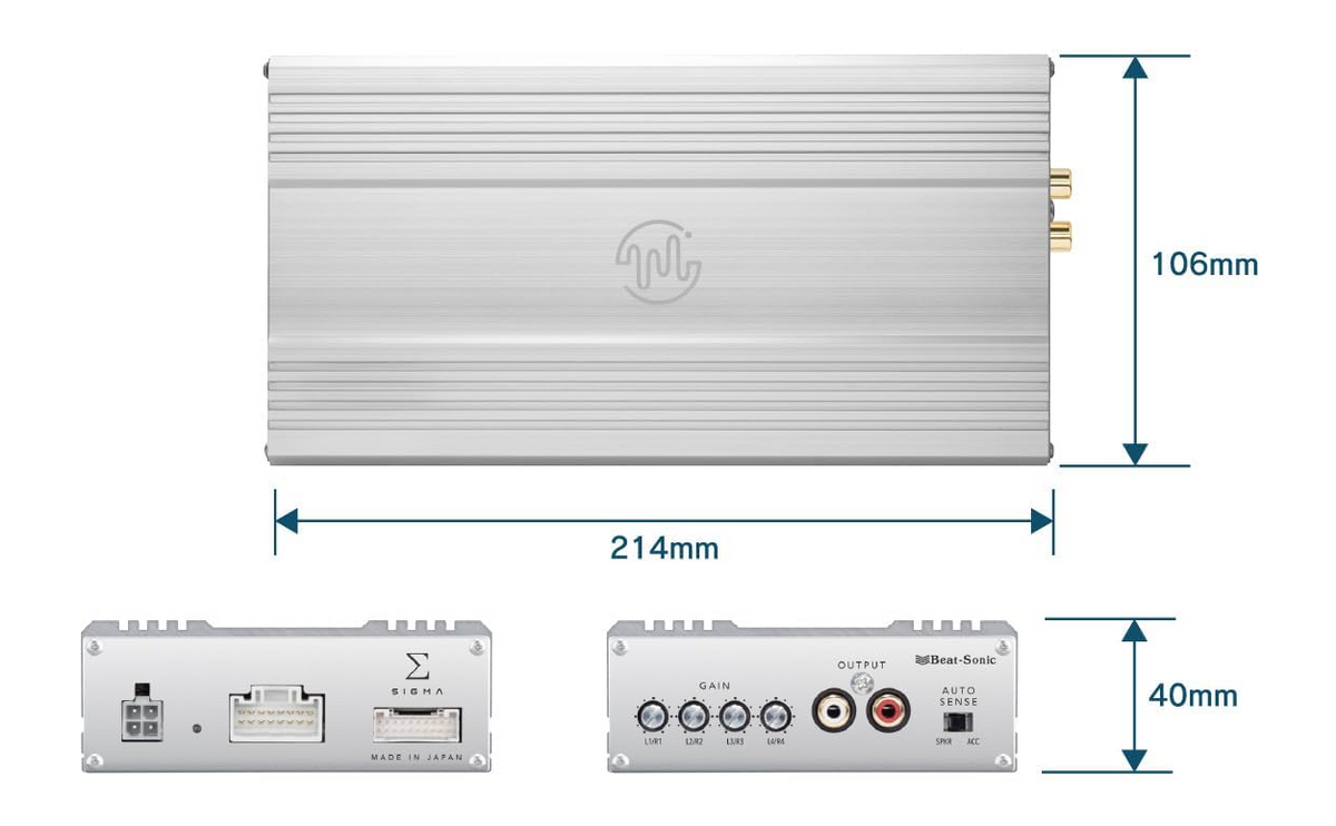 Beat-Sonic Encore Sigma Plug & Play Amplifier Kit for Lexus GX 550, NX and IS - ENS-L201