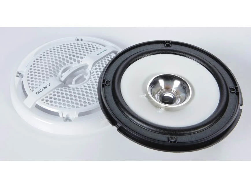 Sony XS-MP1611 6.5" Dual-Cone Marine Audio Speakers Pair White 140W Peak - View 3