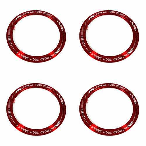 KMC KM100, KM101 and KM102 Cap Ring - Red
