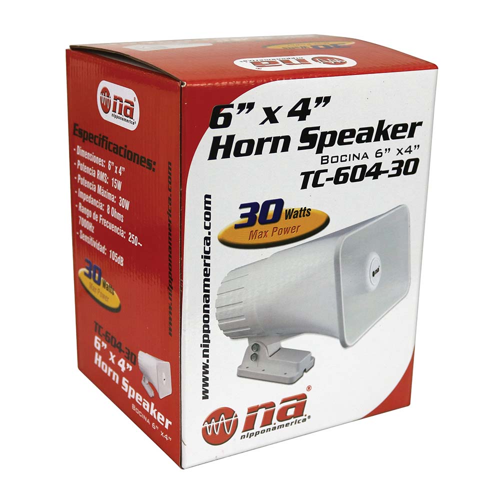 Nippon 6 x 4 Inch Indoor/Outdoor Horn Speaker - Model TC60430