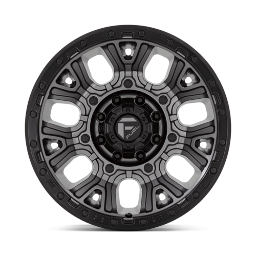Fuel 1PC D825 Traction 20x10 8x180 Matte Gunmetal Wheel with Black Ring, -18 Offset
