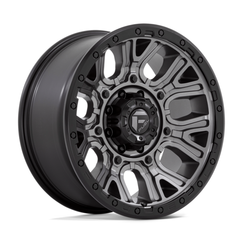 Fuel 1PC D825 Traction 20x9 Wheel, 8x6.5 Bolt Pattern, Matte Gunmetal with Black Ring