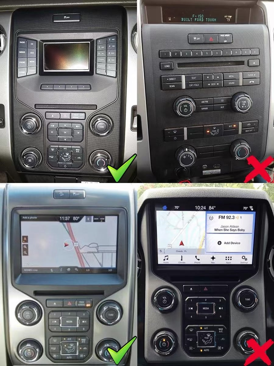 Linkswell 2013-2014 FORD F-150 GENERATION 6 T-STYLE RADIO - View 3