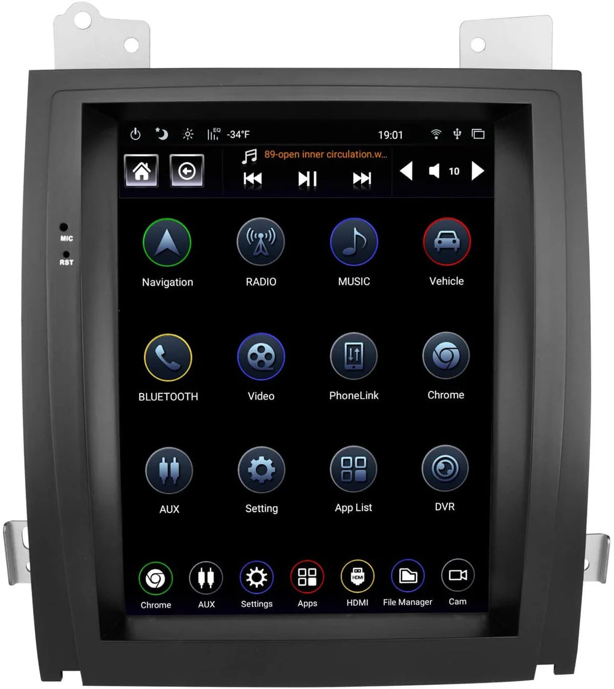 Linkswell Gen 5 T-Style Radio for Cadillac Escalade (2007-2014) TS-GMCD09-7RR-5S (Factory Rework) - View 3