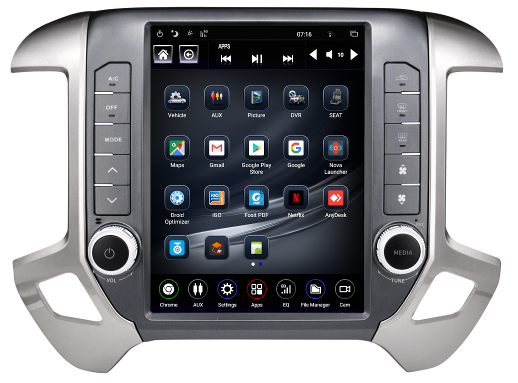 Linkswell - 2014-2018 Chevy Silverado/GMC Sierra Generation 5 T-Style Radio - TS-GMPU12-1RR-5S (SDEOL)