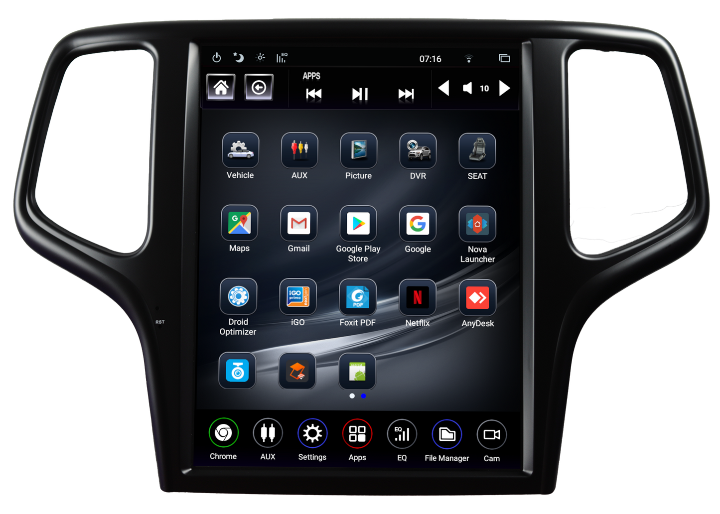 Linkswell - 2014-2021 Jeep Grand Cherokee Generation 5 T-Style Radio -TS-JPGC12-1RR-5S - View 2
