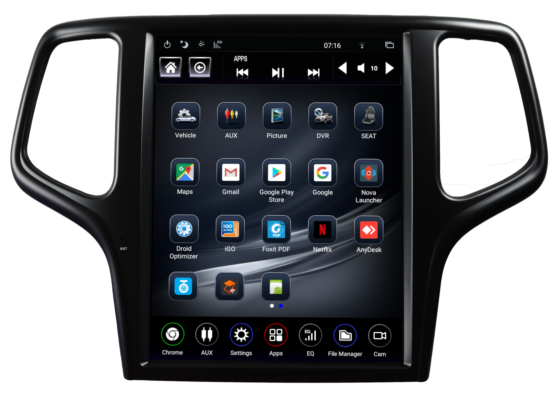 Linkswell - 2014-2021 Jeep Grand Cherokee Generation 5 T-Style Radio -TS-JPGC12-1RR-5S - View 2