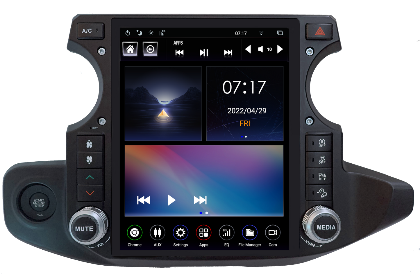 Linkswell - 2018-UP Jeep Wrangler JL / Gladiator JT Generation 5 T-Style Radio -TS-JPJL12-1RR-5S - View 1
