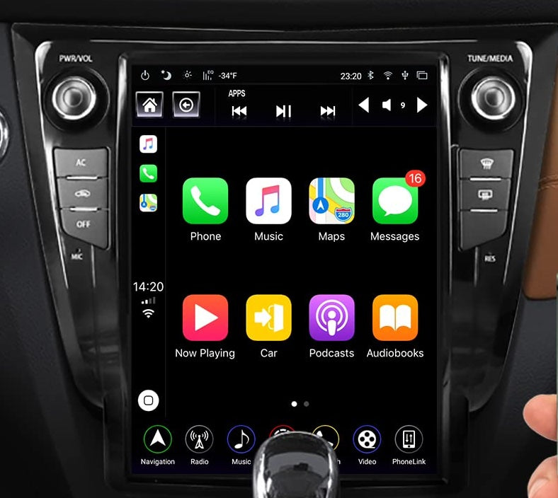 Linkswell - 2013-2019 Nissan Rogue Generation 4 T-Style Radio (No HDMI Input) - TS-NSRG12-1RR-4B - View 2