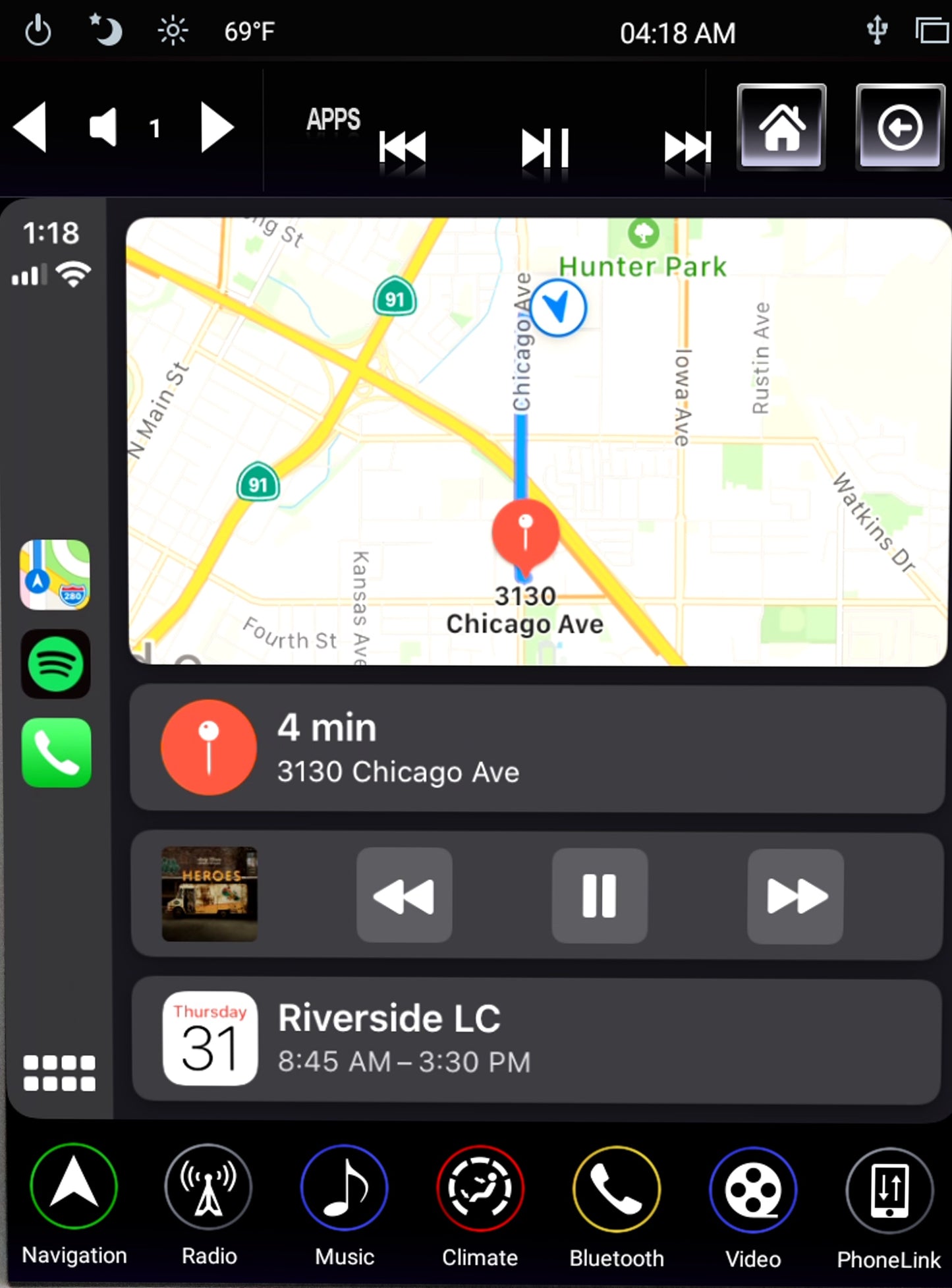 Linkswell - 2014-2021 Toyota Tundra Generation 4 T-Style Radio - Wireless CarPlay/Android Auto Adapter (No HDMI Input) - TS-TYPU12-1RR-4B (Factory Rework) - View 3
