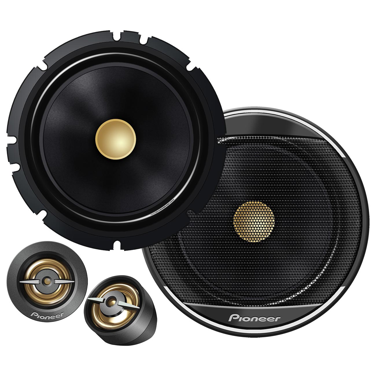 Pioneer TSA1601C 6-1/2 Inch 2-Way Component Speaker System - 350 Watts Max / 80 RMS