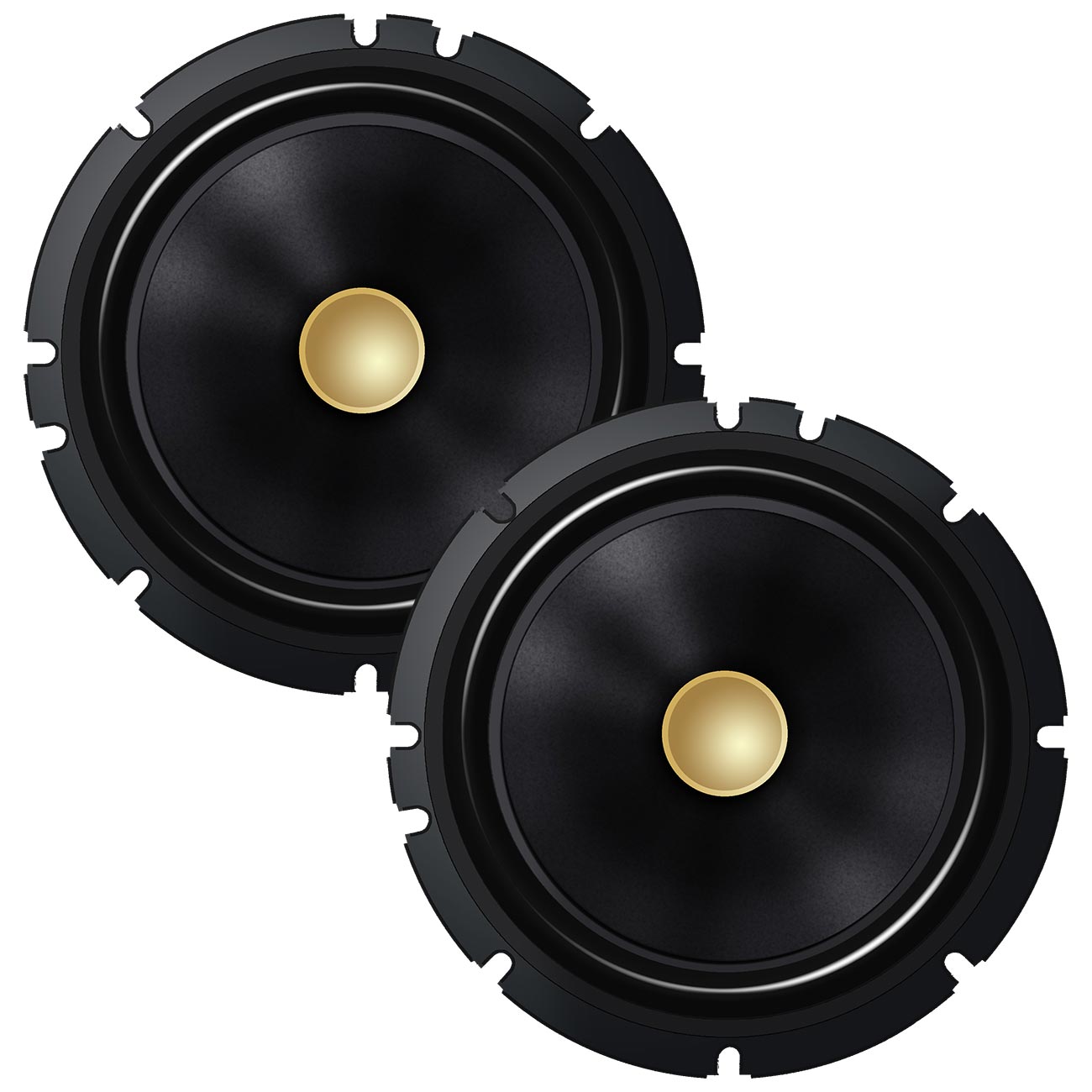 Pioneer TSA1601C 6-1/2 Inch 2-Way Component Speaker System - 350 Watts Max / 80 RMS