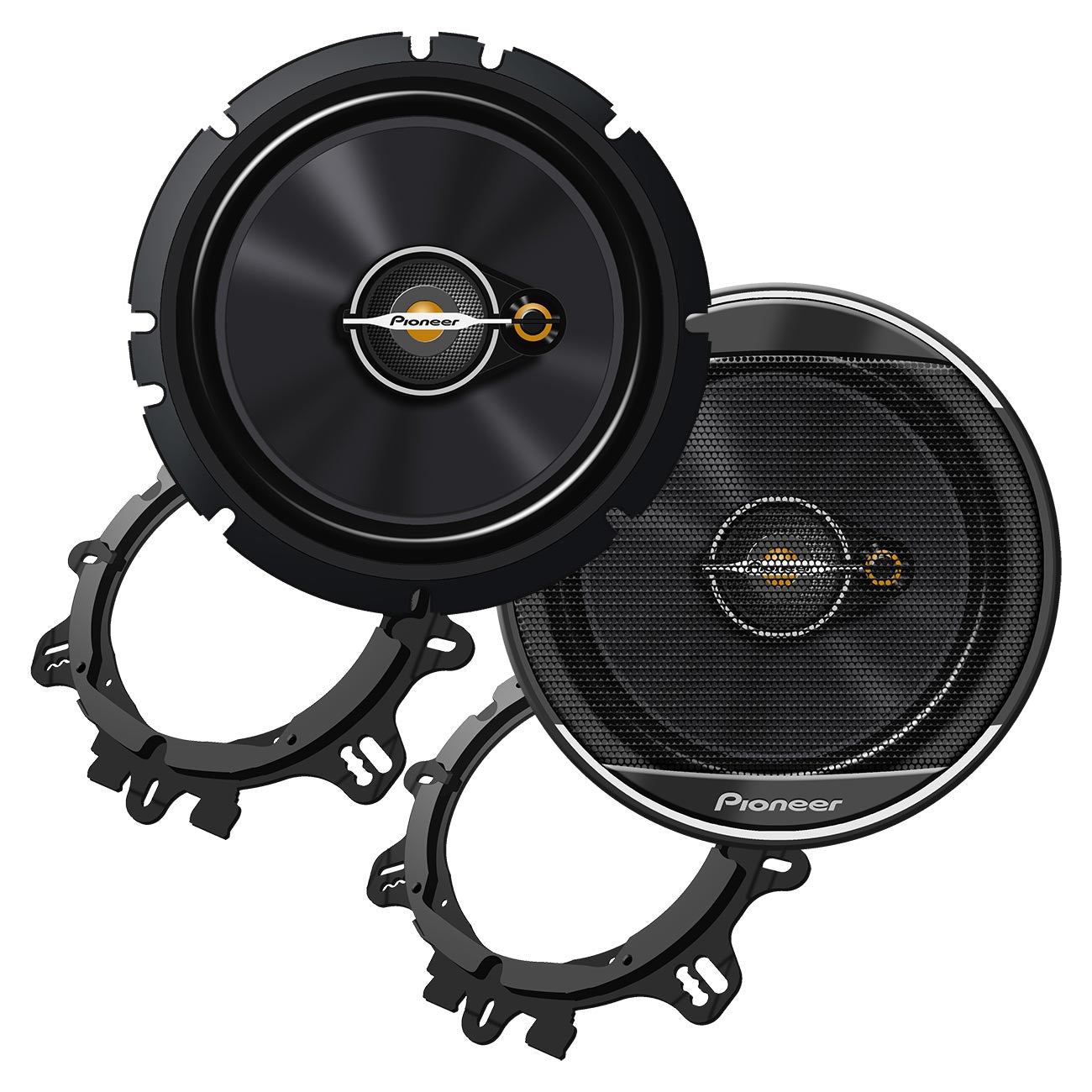 Pioneer 6-1/2 inch 3-Way Full Range Speakers - 320 Watts Max, 70 RMS (Pair) | Model TSA1671F