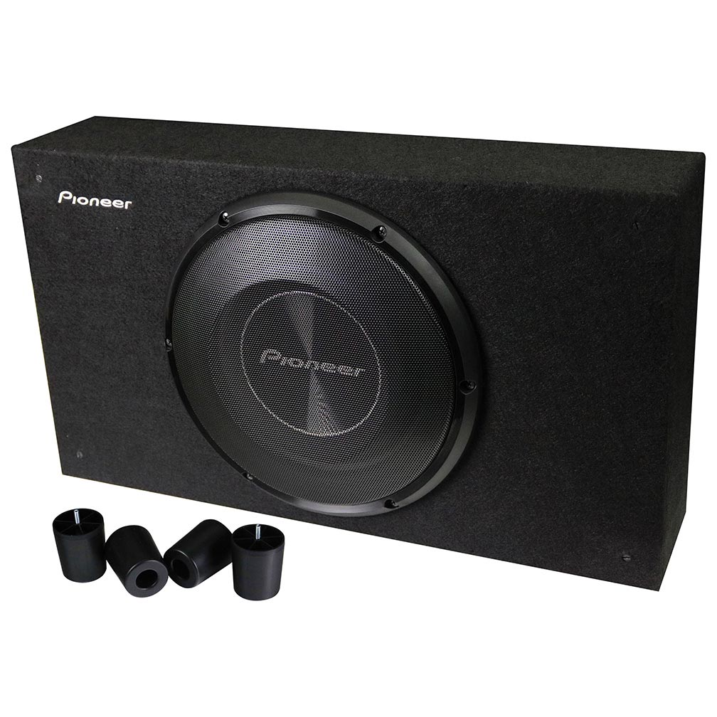 Pioneer TSA2500LB Single 10-Inch Shallow Mount Subwoofer Enclosure - 1200 Watts RMS, 2 Ohm