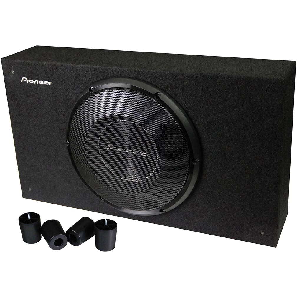 Pioneer TSA3000LB 12-Inch Shallow Mount Pre-Loaded Subwoofer Enclosure with 1500W Max Power