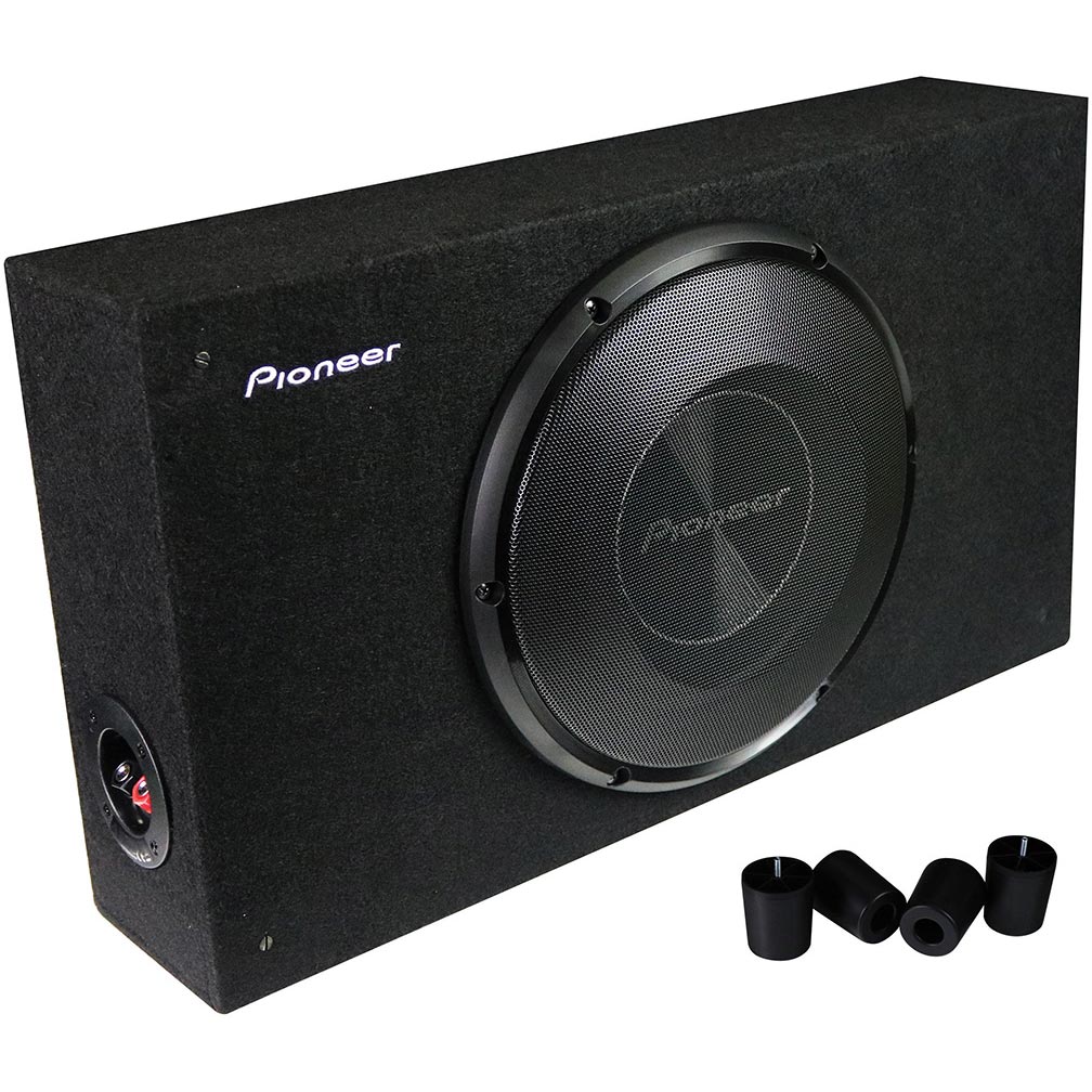 Pioneer TSA3000LB 12-Inch Shallow Mount Pre-Loaded Subwoofer Enclosure with 1500W Max Power