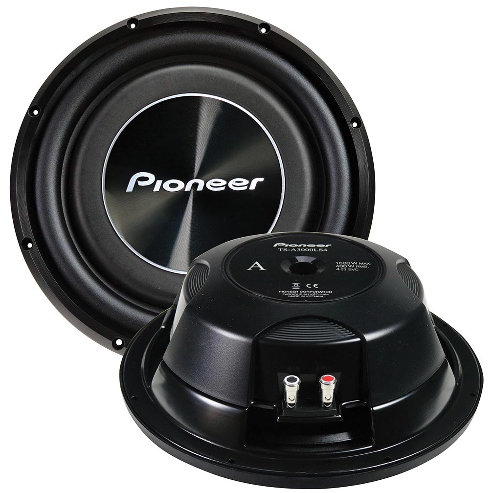 Pioneer 12-Inch Shallow Mount Woofer with 1500W Max Power - Model TSA3000LS4